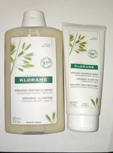 Klorane Ultra Sanftes Shampoo 13,5 oz 400 ml & Conditioner 6,7 oz 200 ml Volle Größe - Bild 1 von 1