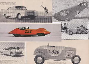 LOTTO 69 auto da corsa su sale, bella varietà di clip per riviste - saline di Bonneville - Foto 1 di 5