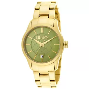 Damenuhr LIU JO Luxury TESS TLJ939 Stahl Armbanduhr Gold Golden Grün - Bild 1 von 2