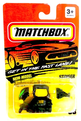 Helicóptero Matchbox Stinger Bee 1994 entrar en el carril rápido # 68 3 pulgadas de largo Foto 1 de 3