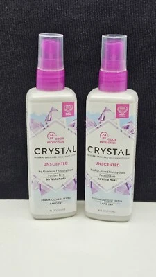 Desodorante corporal CRYSTAL Essence mineral, sin perfume, 4 oz, (paquete de 2) Foto 1 de 4