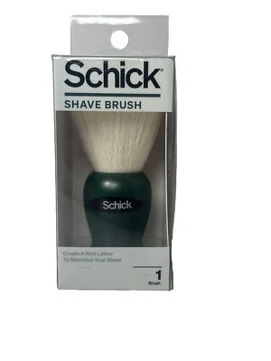 Cepillo de Afeitar Green Schick - Nuevo Funciona con Crema de Afeitar y Gel Foto 1 de 3