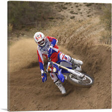 ARTCANVAS Dirt Bike Motocross Drift Canvas Art Print