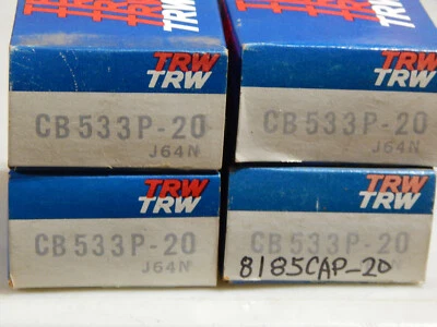 4-CB533P20 OVERSIZE ROD BEARINGS FIT CONTINENTAL 4 & 6 CYL ENGINES FS 145,FS 218 - Image 1 of 3