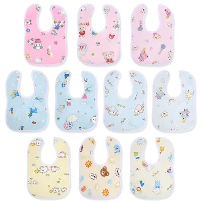 BESUCHE DEN VICLOON-STORE Baby Lätzchen,10 Stück Weiche Absorbierende Und Wasserdicht Halstücher Sabberlät