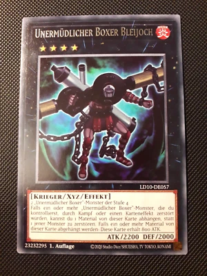 Yu-Gi-Oh! Unermüdlicher Boxer Bleijoch, LD10-DE057, Rare, 1. Auflage, Near Mint - Bild 1 von 4
