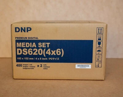 DNP DS620A4x6 4x6 Roll Media set - 1 Box Total prints 800 - Paper & Ribbon Kit - Image 1 of 3