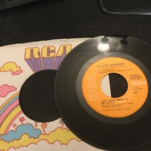 ORIGINAL SOUL 45 - The Main Ingredient - Just Don't Want To Be Lonely - Picture 1 of 2