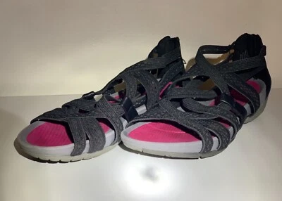 baretraps sandals size 9 pink grey and black pre-owned - Image 1 of 4