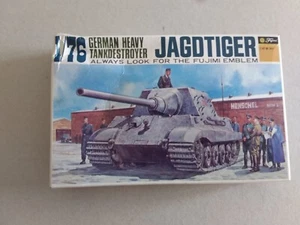 JAGDTIGER GERMAN CARRO ARMATO SCALA 1/76  FUJIMI JAPAN SIGILLATO - Foto 1 di 4