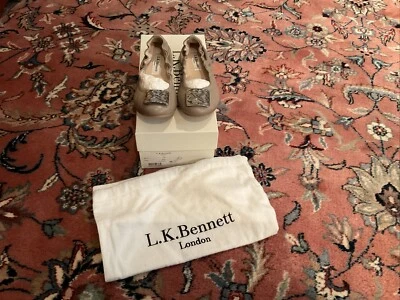 Zapatos planos de ballet LK Bennett talla 35, rosa bailarina, arcilla, nuevos con caja Foto 1 de 3
