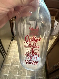 Isaly’s Swiss Dairymen Ice Cream ACL Quart Milk Bottle - Picture 1 of 12