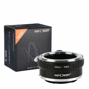 K&F Concept adapter with tripod for Nikon F mount lens to Sony E mount NEX A7II - Picture 1 of 8