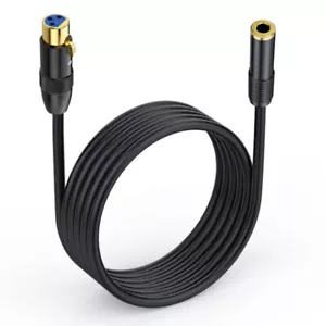 6.35mm TRS to 3 Pin XLR Audio Mic Cable | Female to Female | 3m - Picture 1 of 5