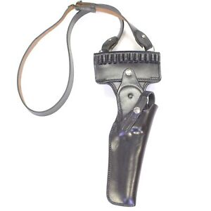 Swivel Holster with cartridge loops fits 6-inch revolvers