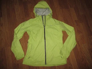 Womens EDDIE BAUER full zip nylon hooded windbreaker jacket sz M md med - Picture 1 of 2