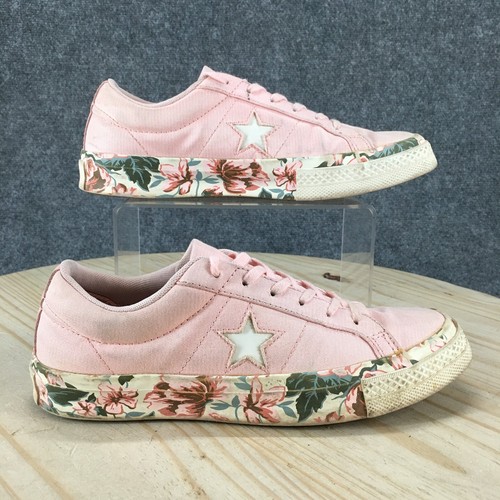 Scarpe Converse ragazzo 6 ragazza una stella floreale sneakers basse 262822C rosa stringate