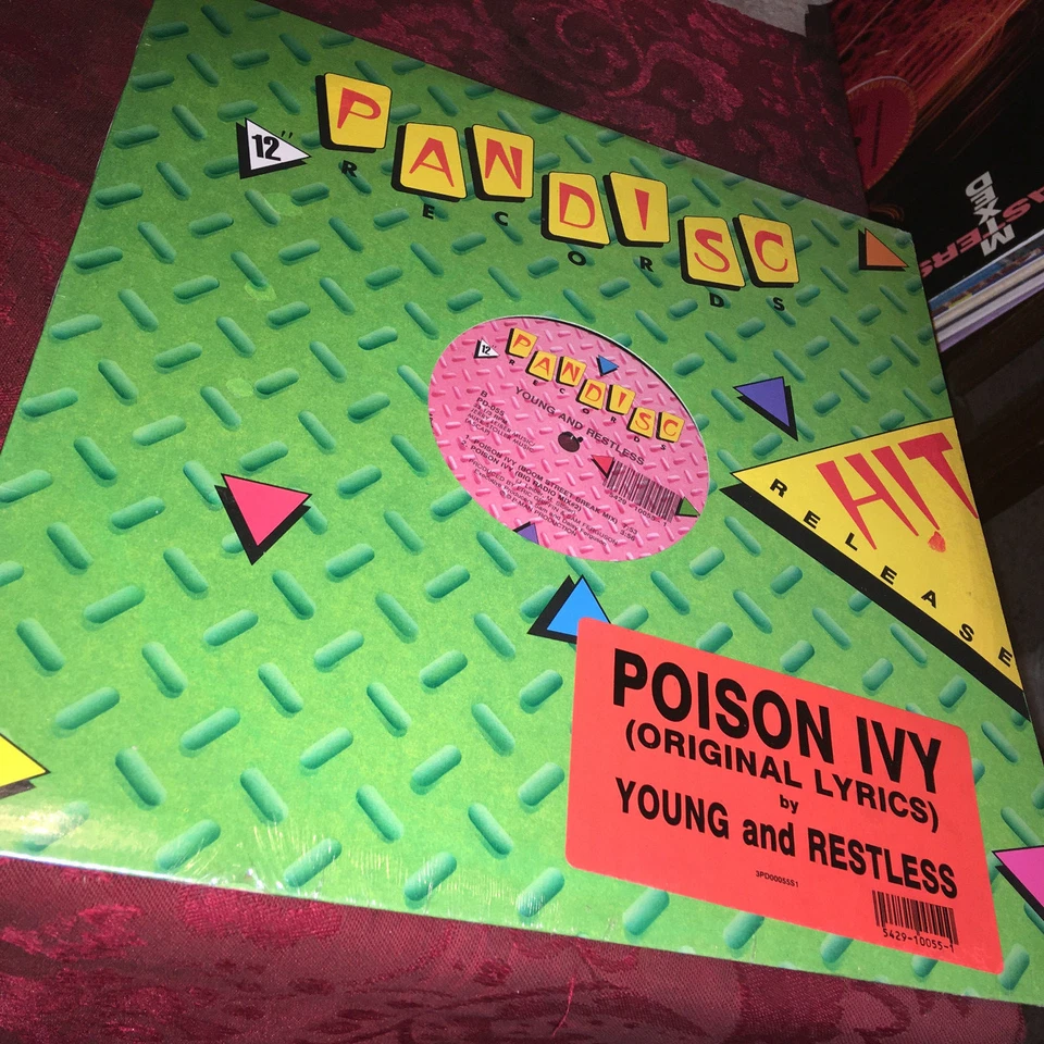 YOUNG & RESTLESS - POISON IVY - 12" VINYL SEALED STICKER MINT 1ST PRESS 1989 RAP - Image 1 of 1