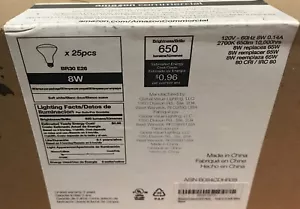 NEW 65 Watt Equivalent Non-Dimmable BR30 LED Light Bulb Pack of 25 Soft White - Picture 1 of 4