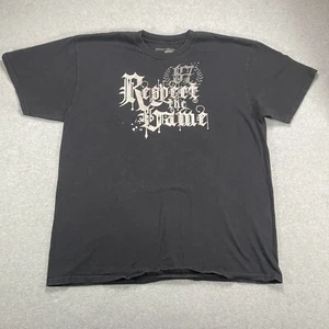Nike XL Shirt Black Respect The Game 100% Cotton Pre owned - Picture 1 of 6