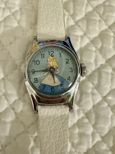 VINTAGE ALICE IN WONDERLAND US Time WORKING Childs Watch - Picture 1 of 11
