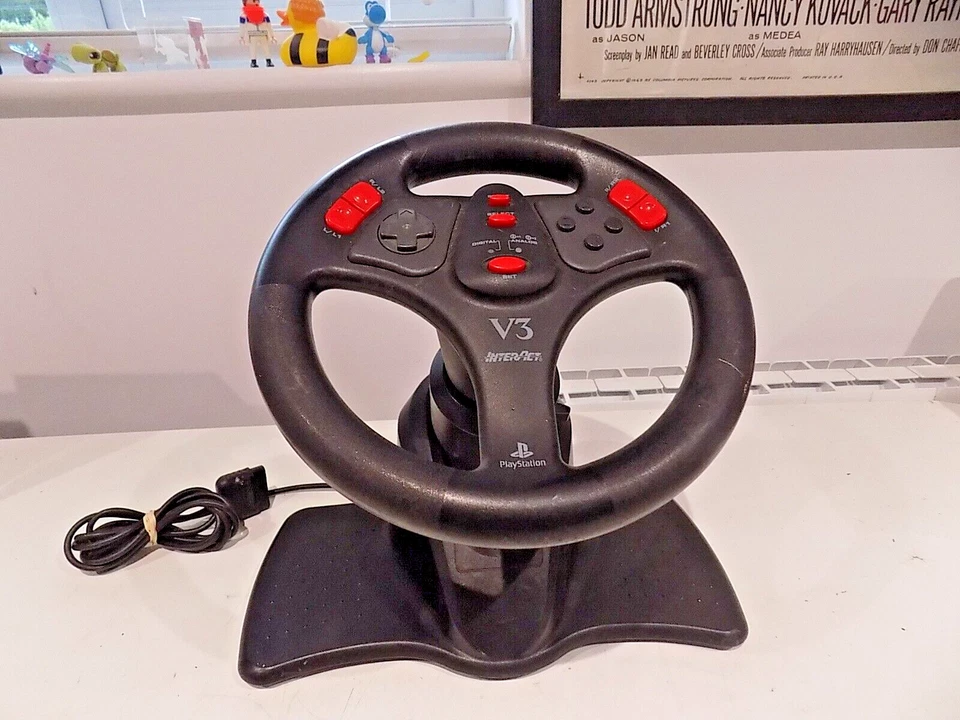 Interact V3 Sony PlayStation Controller Steering Wheel UNTESTED SPARES/PARTS - Image 1 of 4