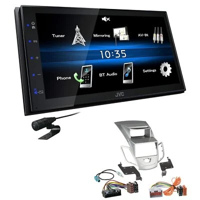 JVC Touchscreen Autoradio Bluetooth für Ford Fiesta 2008-2013 silber mit Display - Bild 1 von 4