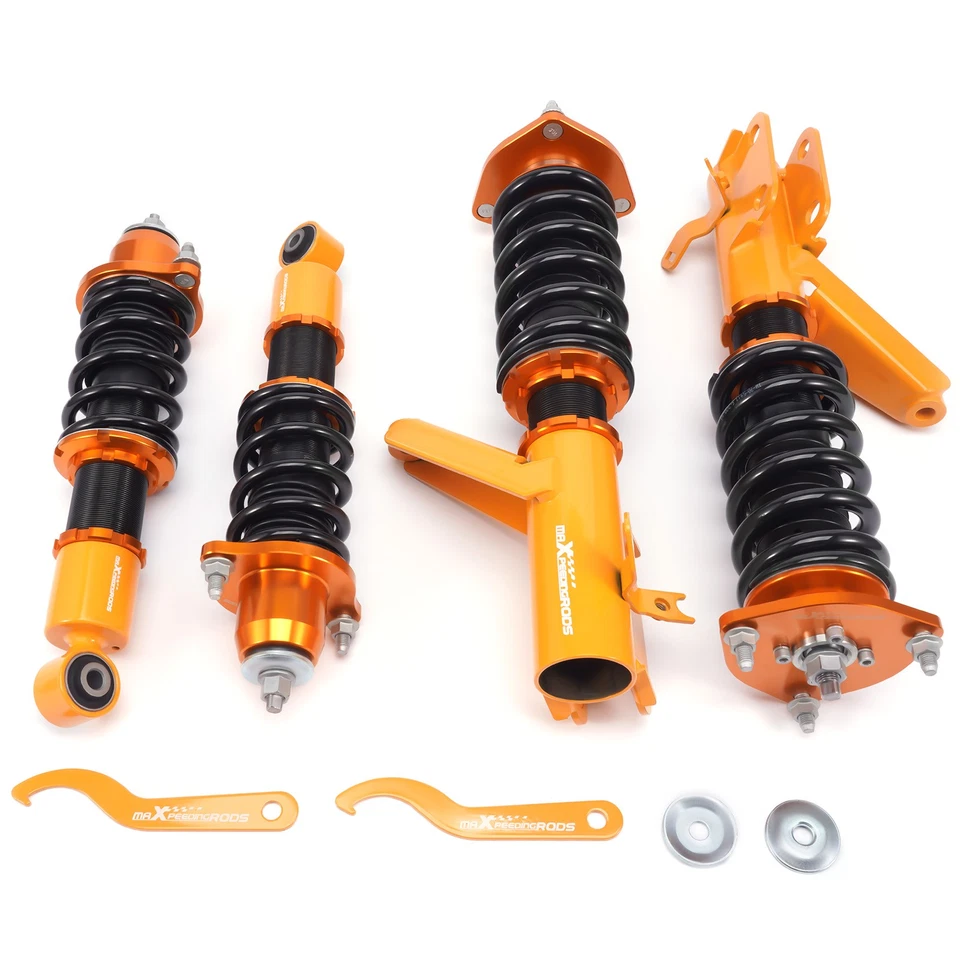 MAXPEEDINGRODS Ammortizzatori Assetto a Ghiera Regolabile for Honda civic 7 VII 2001-2005 Si