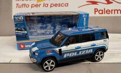 BURAGO 1/43 - LAND ROVER DEFENDER  - POLIZIA di STATO - Immagine 1 di 2