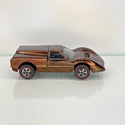 Vintage Hot Wheels Redline 1968 Ford J Car US With Latch Stop Tough Brown Color! - Image 1 of 4