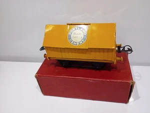 Vtg Hornby O Gauge 42115 Cement Wagon Blue Circle Tinplate w/ Original Box 1954 - Picture 1 of 11