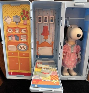 Vintage 1982 Peanuts Knickerbocker BELLE doll dog CLOTHING CASE no Snoopy - Picture 1 of 8