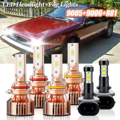 Para Pontiac Grand Prix 1990-2008 6x Bombillas LED Luz antiniebla de haz alto bajo Foto 1 de 4