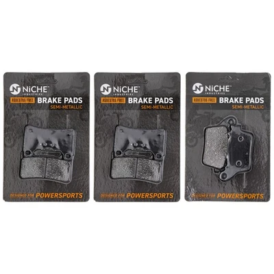 NICHE Brake Pad Set for Honda CBR600RR CBR1000RR CBR600R Complete Semi-Metallic - Image 1 of 4