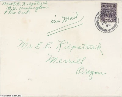 Paquebot 1950 líneas de Estados Unidos cubierta Irlanda 9d sello invertido Merrill o swak Foto 1 de 3