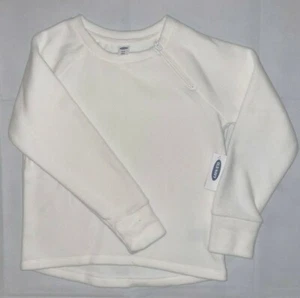 Old Navy Kids Girls Size Medium (8) White Sweater Soft Warm With Zipper New - Picture 1 of 2