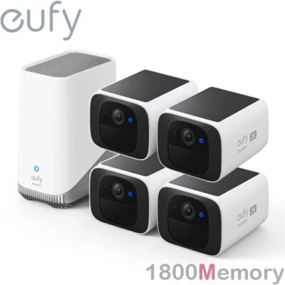 eufy Security Solocam S220 2K Wireless Home Security Camera Solar HomeBase IP67 - Image 1 of 4