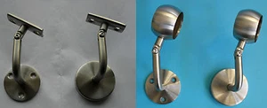 Supporto corrimano in acciaio inox V2A supporto VA supporto corrimano console snodo supporto a parete - Foto 1 di 14