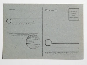 Alliierte Besetzung Behelfsganzsache P 709  b Hamburg 12 - 25.10.1945 *  - Picture 1 of 2