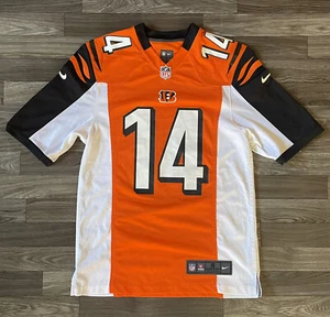 Nike On Field Cincinnati Bengals Andy Dalton Jersey Men’s Small Orange White NFL - Picture 1 of 8