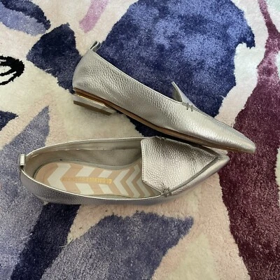 Nicholas Kirkwood silver leather Beya pointed loafers flats IT 36 / US 6 - Image 1 of 4