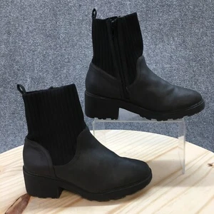 Dolce Vita Boots Youth 4 Girls Nexa Casual Side Zip Chelsea Ankle Bootie Black - Picture 1 of 15