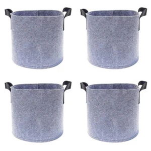 5/10Pack 1 2 3 5 7 10 Gallon Plant Grow Bags Fabric Pots 300G Thickened Nonwoven - Picture 1 of 26
