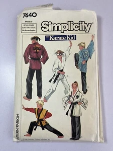 Vintage 80s Costume Pattern S7640 The Karate Kid Size S M L XL Cut To XL Kimono - Picture 1 of 4