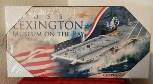  The USS LEXINGTON Museum on the bay at Corpus Christi TEXAS Canvas Framed--NEW- - Picture 1 of 2