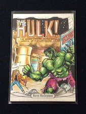 2016 MARVEL MASTERPIECES SKETCH CARD JOE JUSKO KEN RACHO HULK AVENGERS COMIC ART