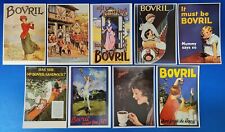 Set of 9 Vintage Reproduction BOVRIL Advertising Postcards by Mayfair Cards
