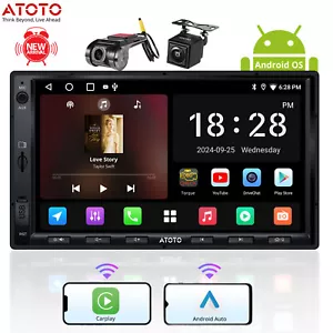ATOTO A5L Doppel 2 DIN Android 7'' Autoradio Wireless Carplay Auto+Doppel kamera - Bild 1 von 11