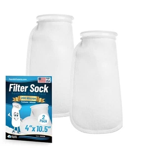 Aquatic Experts 4 Zoll 200 Mikron Filzfiltersocken - Medium für Aquarien - Bild 1 von 11