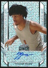 2021-22 Leaf Metal Silver Mojo #BASS1 Shaedon Sharpe Autograph Auto